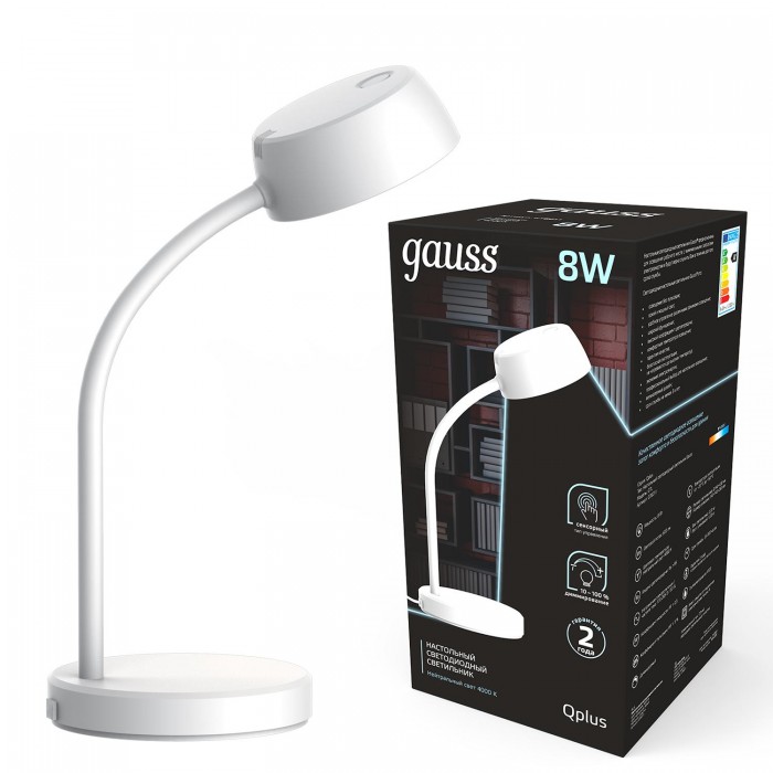 

Светильник Gauss настольный Qplus GTL601 8W, настольный Qplus GTL601 8W