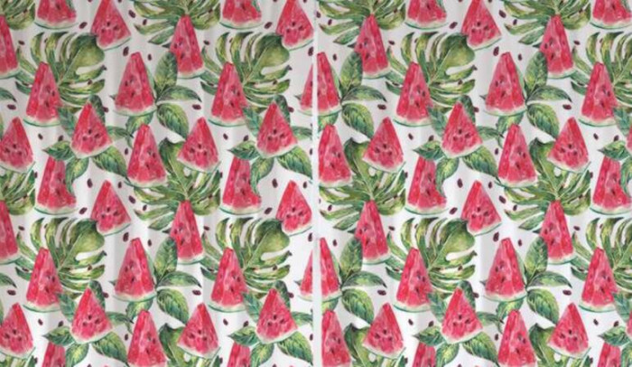 Шторы JoyArty Классические шторы Тропические арбузы серия Oxford DeLux 2 полотна 145x180 см
