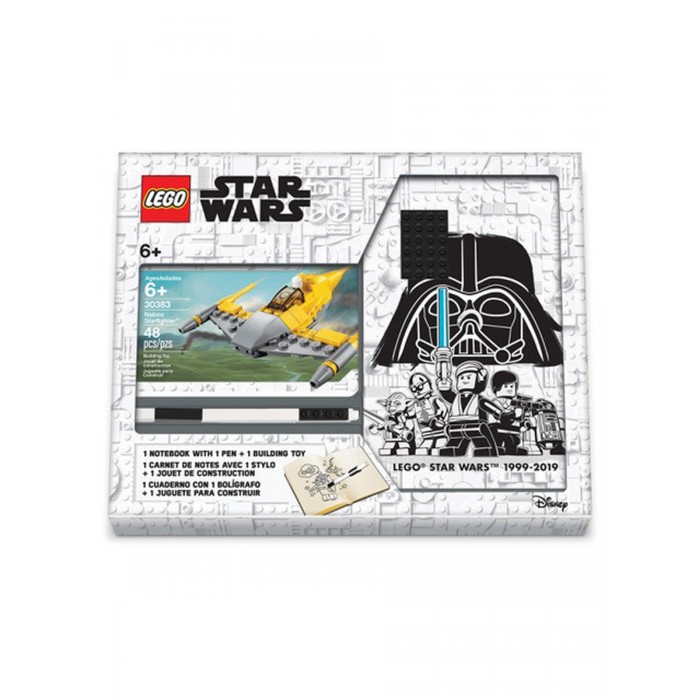 

Lego Star Wars Книга для записей с ручкой и минифигурой Naboo Starfighter, Star Wars Книга для записей с ручкой и минифигурой Naboo Starfighter