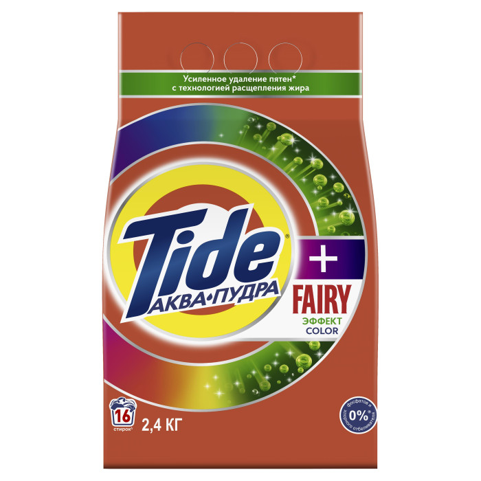 Tide Стиральный порошок Tide Аквапудра + Fairy Effect Color 2,4 (16 стирок)