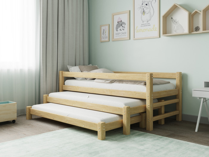 Кровати для подростков Green Mebel Виго 3 в 1 90х190 кровати для подростков green mebel с выдвижным спальным местом 2 в 1 200х80