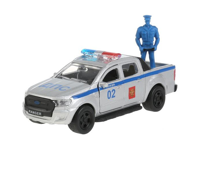 цена Машины Технопарк Машина металлическая Ford Ranger Полиция пикап инерционная 12 см
