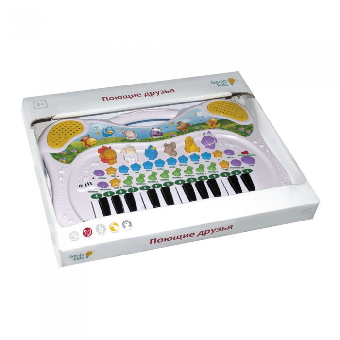 

Музыкальный инструмент Genio Kids Мини-синтезатор Поющие-друзья, Мини-синтезатор Поющие-друзья