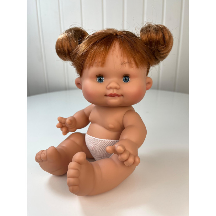 Куклы и одежда для кукол Nines Artesanals d'Onil Пупс-мини Pepotes с волосами без одежды вид 2 26 см