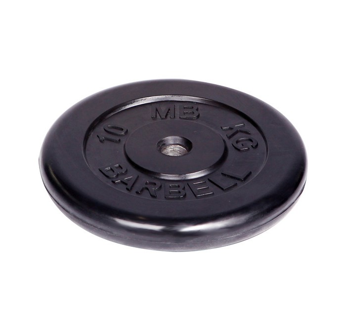 MB Barbell Диск обрезиненный d 31 мм 10 кг mb barbell диск обрезиненный d 51 мм 5 кг