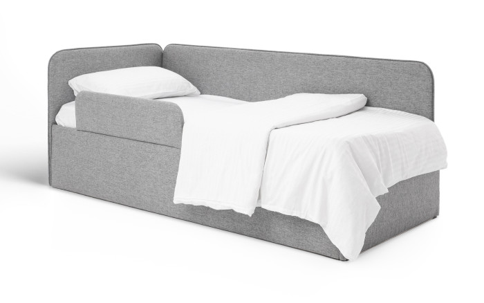 Кровати для подростков Romack диван Leonardo рогожка 200x90 + боковина большая