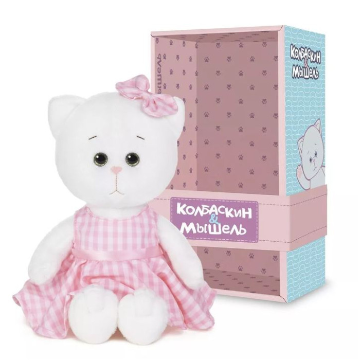 

Мягкая игрушка Колбаскин&Мышель Котик 20 см, Котик 20 см