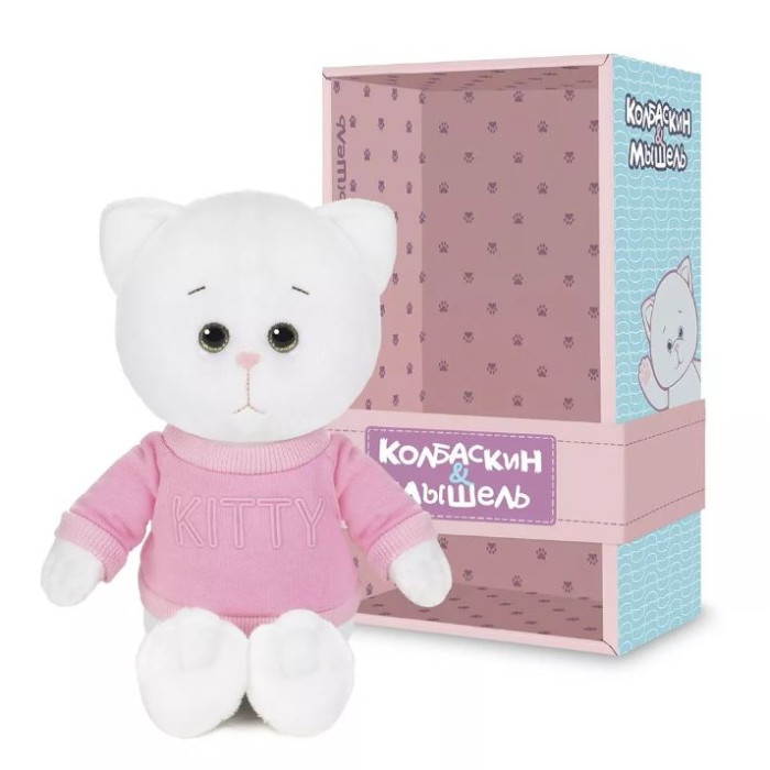 Мягкая игрушка КолбаскинМышель Котик 20 см 1160₽
