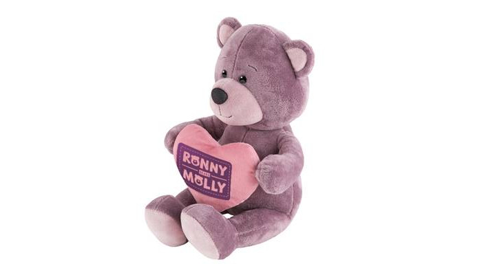 Мягкая игрушка Ronny&Molly Мишка Ронни с Сердечком в Коробке 21 см RM-R012-21