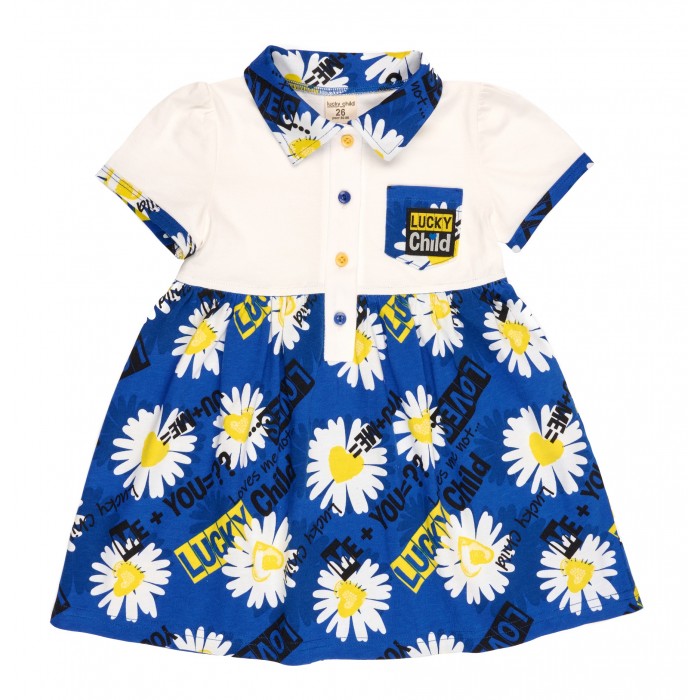 

Lucky Child Платье детское Любит-не любит 99-62к, Платье детское Любит-не любит 99-62к