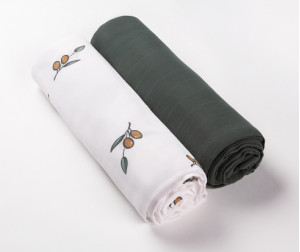 Пеленка Firstday муслиновая для новорожденных 80x80 см 3 шт. - Olive Garden