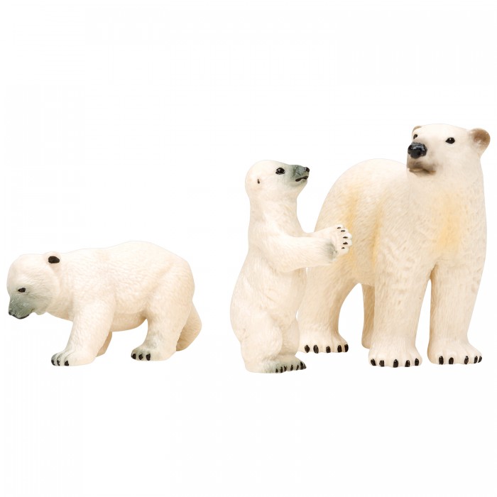 Masai Mara Набор фигурок Мир морских животных Белая медведица и медвежата (3 предмета) платье футболка со сплошным принтом медвежата moschino