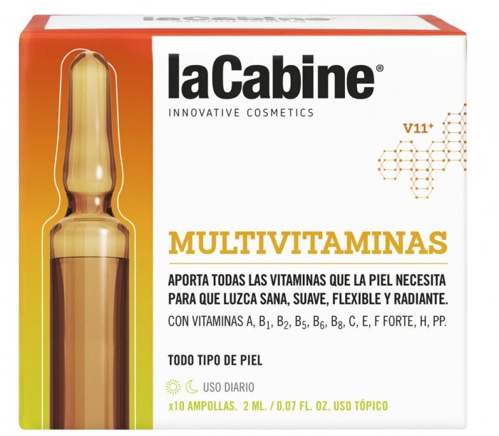 LaCabine Концентрированная сыворотка в ампулах с 11 витаминами 10x2 мл lacabine моделирующая сыворотка филлер для лица в ампулах 10x2 мл