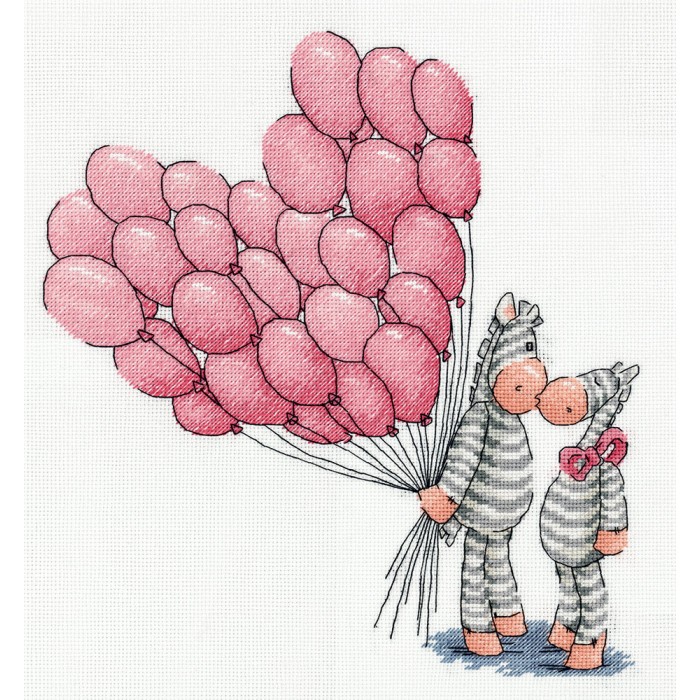 

Klart Набор для вышивания Воздушный поцелуй, Набор для вышивания Воздушный поцелуй