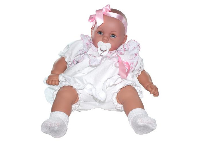 цена Куклы и одежда для кукол Lamagik S.L. Пупс Бобо в одежде с розовыми оборками 65 см