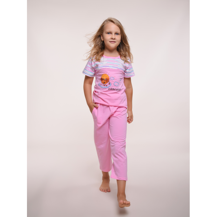 Домашняя одежда Cascatto Пижама для девочки PD32 домашняя одежда carter s пижама для девочки с радугой 4 предмета