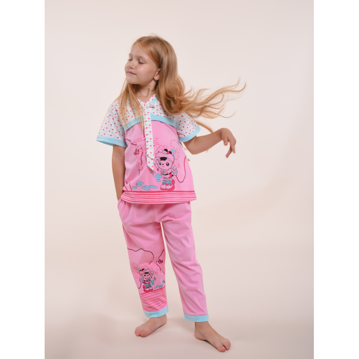 домашняя одежда veddi пижама для девочки пэчворк Домашняя одежда Cascatto Пижама для девочки PD23