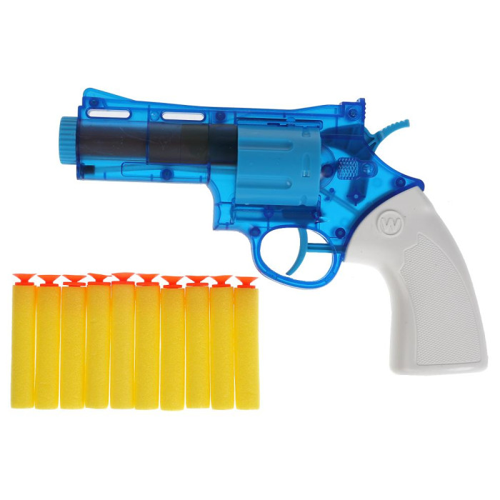 Игрушечное оружие Играем вместе Револьвер с мягкими пулями игрушечное оружие играем вместе бластер тир с мягкими пулями