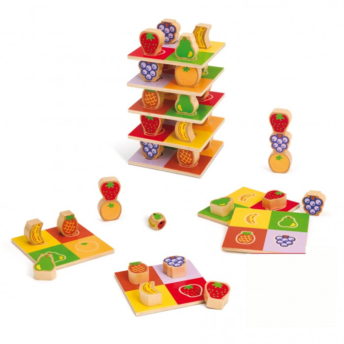 Деревянные игрушки Goula Игра Фруктовая башня деревянные игрушки goula логическая игра город