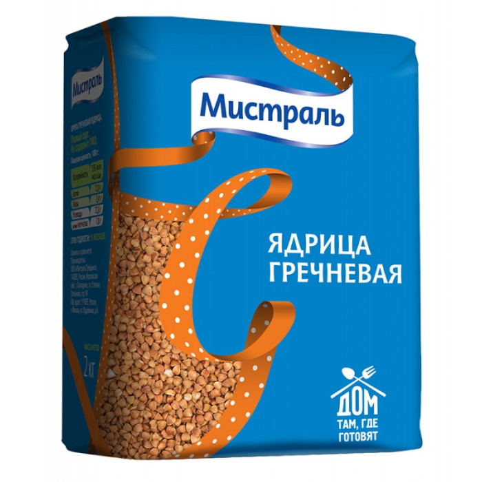 

Мистраль Гречка Ядрица 2 кг, Гречка Ядрица 2 кг