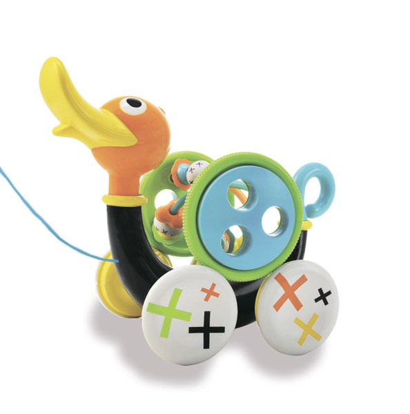 каталки игрушки азбукварик музыкальная слоненок Каталки-игрушки Yookidoo Музыкальная уточка