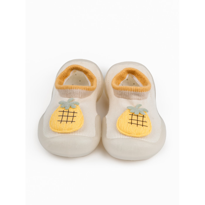 AmaroBaby Ботиночки-носочки First Step Pineapple с дышащей подошвой, размер 22