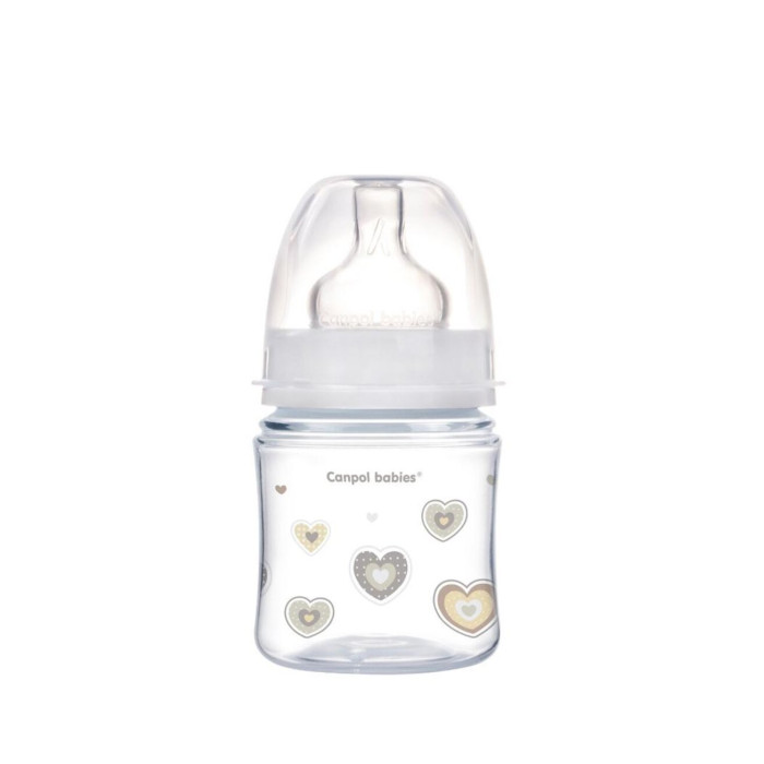 Бутылочка Canpol PP EasyStart с широким горлышком антиколиковая 120 мл 0+ Newborn baby - Белый
