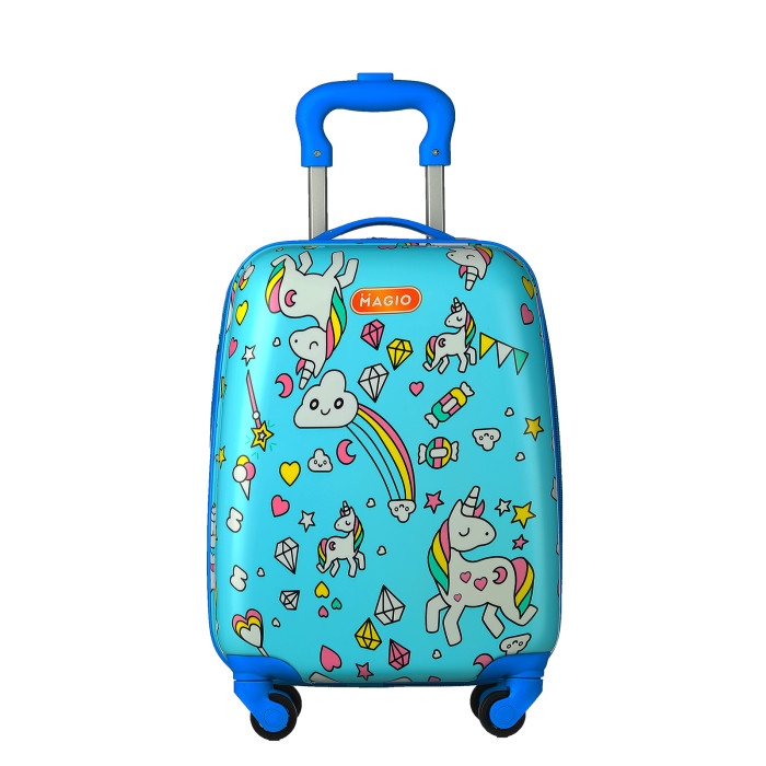 Детские чемоданы Magio Чемодан детский четырехколесный Милые единороги чемодан самокат детский