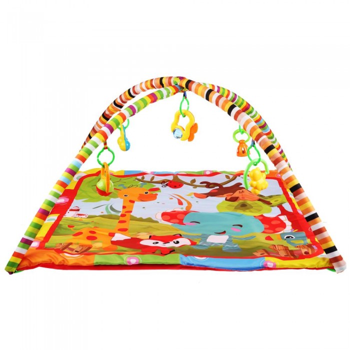 умка коврик детский лунтик с мягкими игрушками на подвеске Развивающие коврики Умка Детский игровой Забавный лисенок