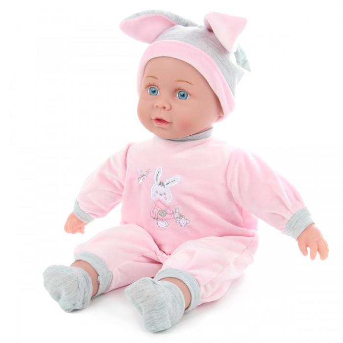 Куклы и одежда для кукол Lisa Doll Кукла озвученная Зайчонок с мягким телом 40 см цена и фото