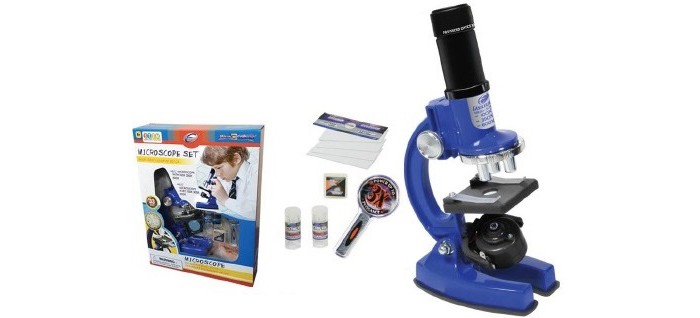 фото Eastcolight набор для опытов с микроскопом (33 предмета)