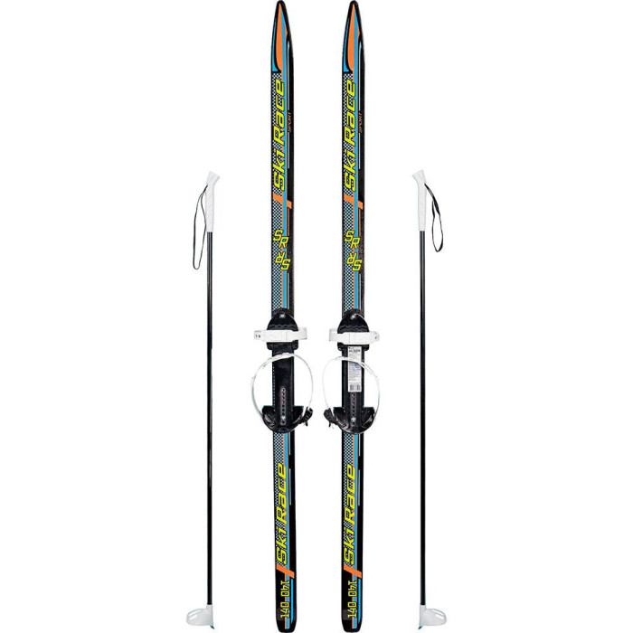 Лыжи Тяни-Толкай Лыжи подростковые Ski Race с палками 140 см
