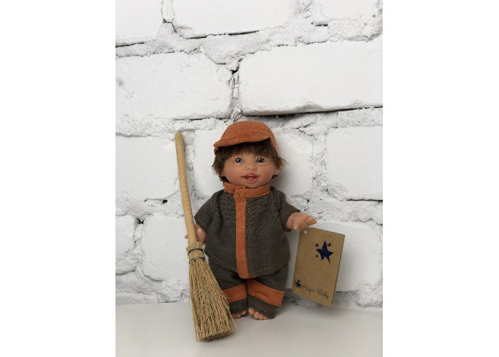 Куклы и одежда для кукол Lamagik S.L. Кукла Джестито Профессии дворник смеется 18 см