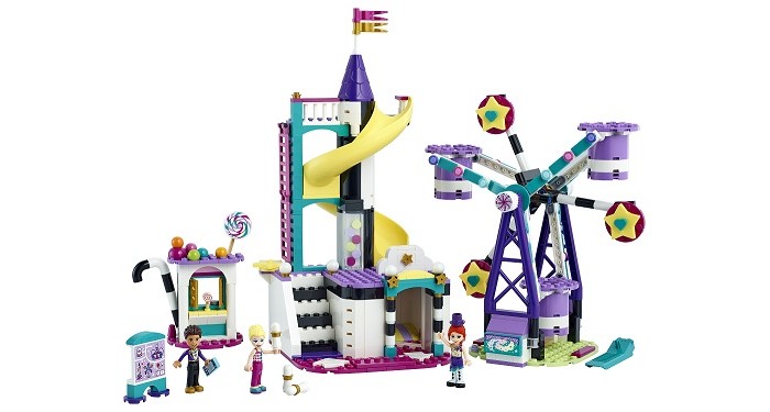 

Конструктор Lego Friends Волшебное колесо обозрения и горка, Friends Волшебное колесо обозрения и горка