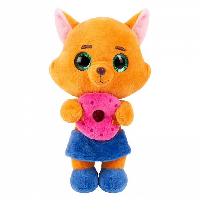 Мягкая игрушка Кошечки-Собачки Буся с пончиком 22 см