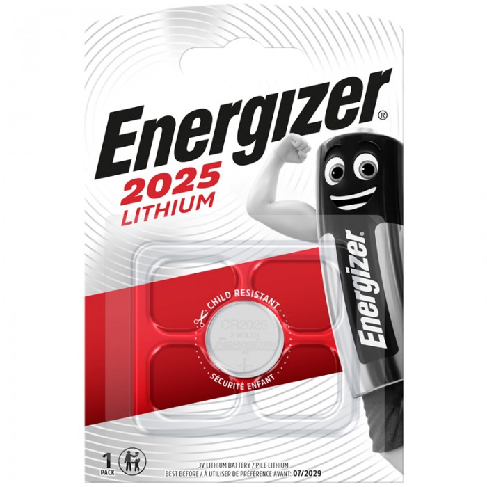  Energizer Батарейка CR2025 3V литиевая 1BL