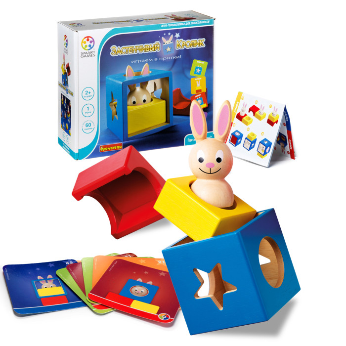 Развивающая игрушка Bondibon Логическая игра Застенчивый Кролик развивающая игрушка нордпласт пирамида качалка кролик