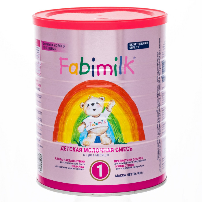  Fabimilk 1 Молочная смесь 0-6 мес. 900 г