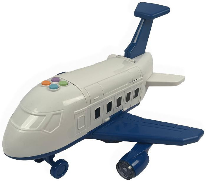 Sharktoys Игровой набор Грузовой самолет с 3 машинками и набором дорожных знаков