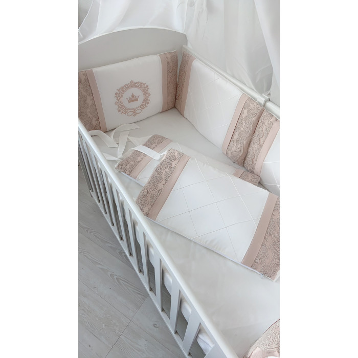Бортики в кроватку Krisfi прямоугольную 120х60 или 125х65 Вдохновение (3 подушки) цена и фото