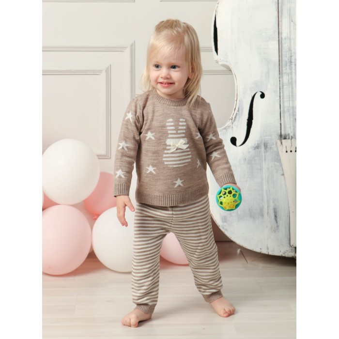 домашняя одежда linas baby комплект кофточка штанишки Комплекты детской одежды Linas baby Комплект вязаный 5400-11