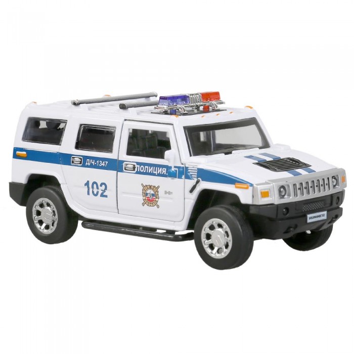 Машины Технопарк Машина металлическая Hummer H2 Полиция машины технопарк машина металлическая fiat ducato полиция