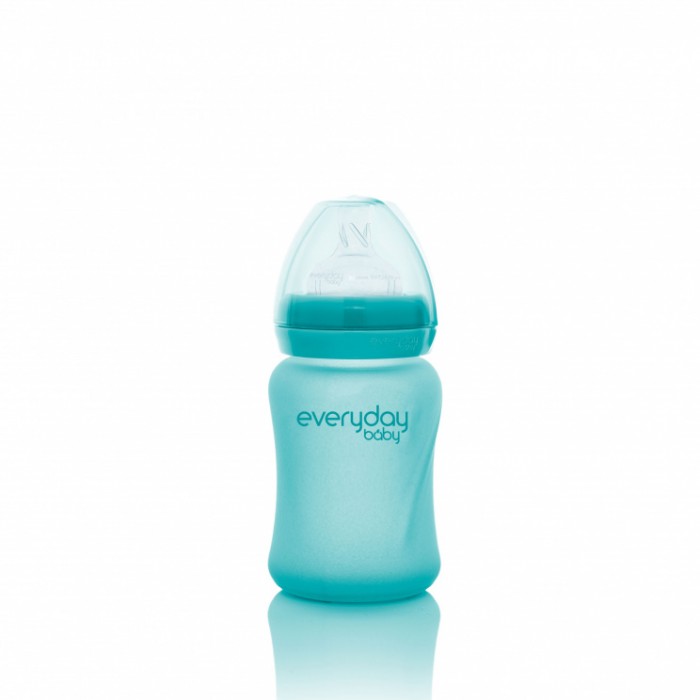 Бутылочка Everyday Baby Healthy + с индикатором температуры и защитным силиконовым покрытием 150 мл
