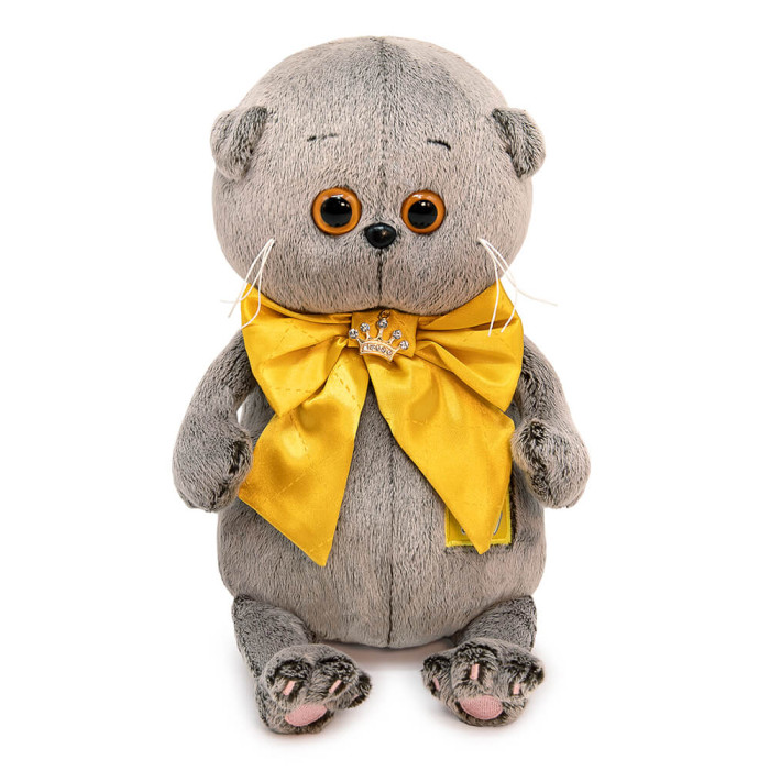 

Мягкая игрушка Budi Basa Басик Baby с золотым бантом 20 см, Басик Baby с золотым бантом 20 см