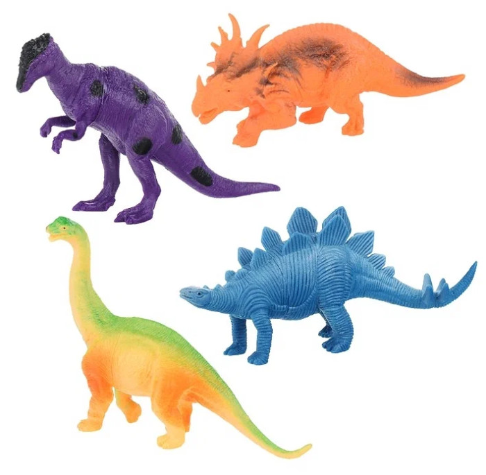 Игровые фигурки Играем вместе пластизоль Динозавры набор 4 предмета B941045-R 