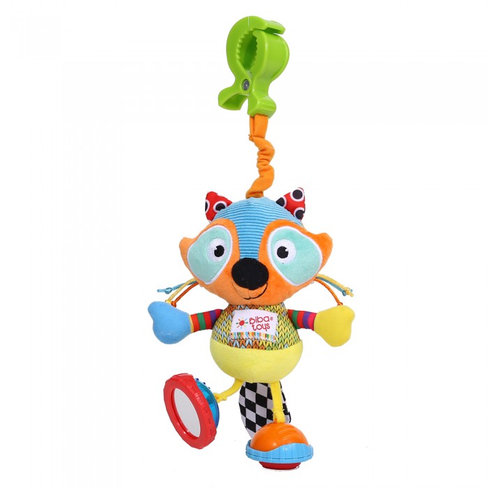 Подвесная игрушка Biba Toys мягкая на прищепке Крошка енот игрушка грелка доктор мякиш енот