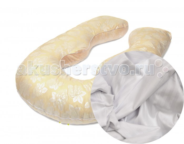 БиоСон Наволочка-чехол U 340х35 Premium (сатин) наволочка декоративная на молнии чехол на подушку волшебный хэллоуин” 45х45 см
