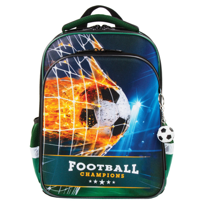 

Brauberg Ранец Quadro 3 отделения с брелком Fire football 37х28х18 см, Ранец Quadro 3 отделения с брелком Fire football 37х28х18 см