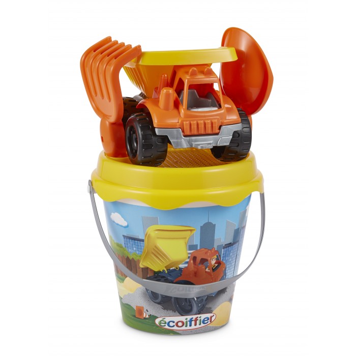 Ecoiffier Детский набор для песочницы Ведерко с грузовиком ecoiffier набор для песка ведерко с русалкой 17 см