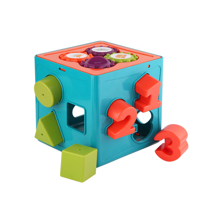 Развивающая игрушка Let`s Be Child Кубик с сортером 2 в 1 развивающая игрушка shantou стойка abero львенок свет звук с сортером